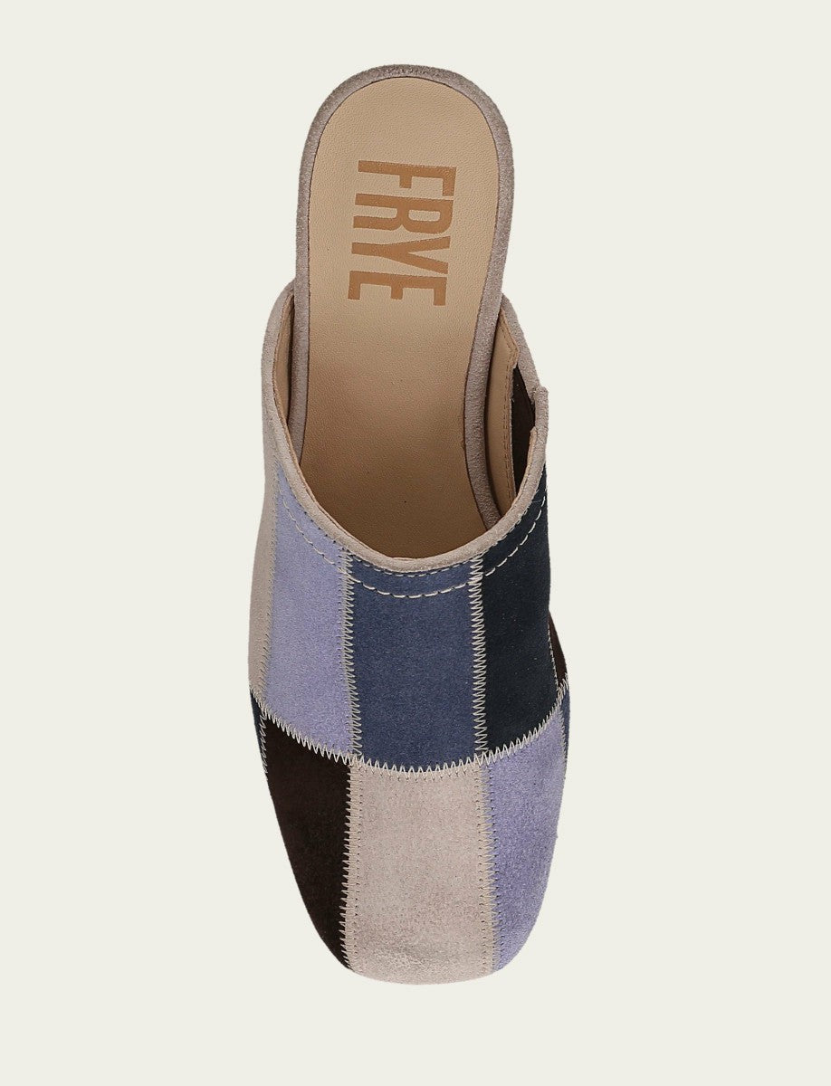 Women's Blue Multi Patchwork Campus Clog