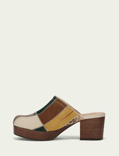 Women's Banana Multi Patchwork Campus Clog