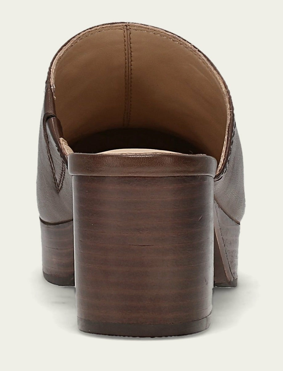 Women's Brown Leather Campus Clog