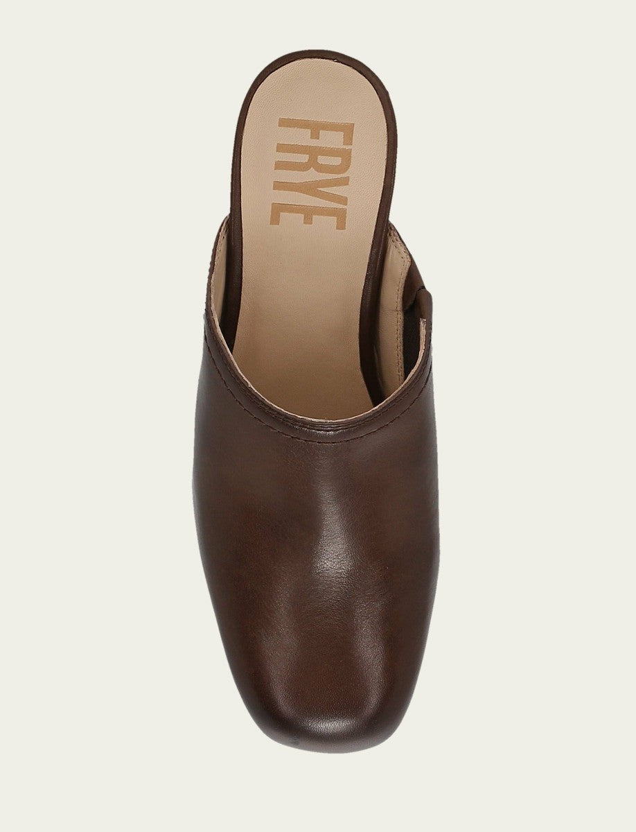 Women's Brown Leather Campus Clog