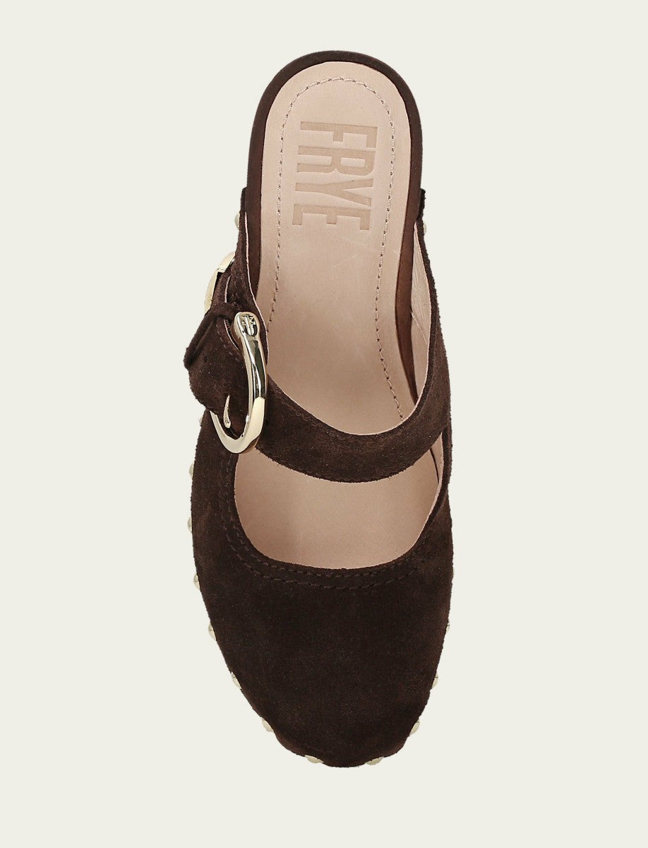 Women's Chocolate Cindy Buckle Clog
