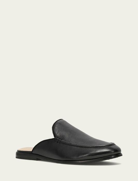 Women’s Black Faith Leather Mules