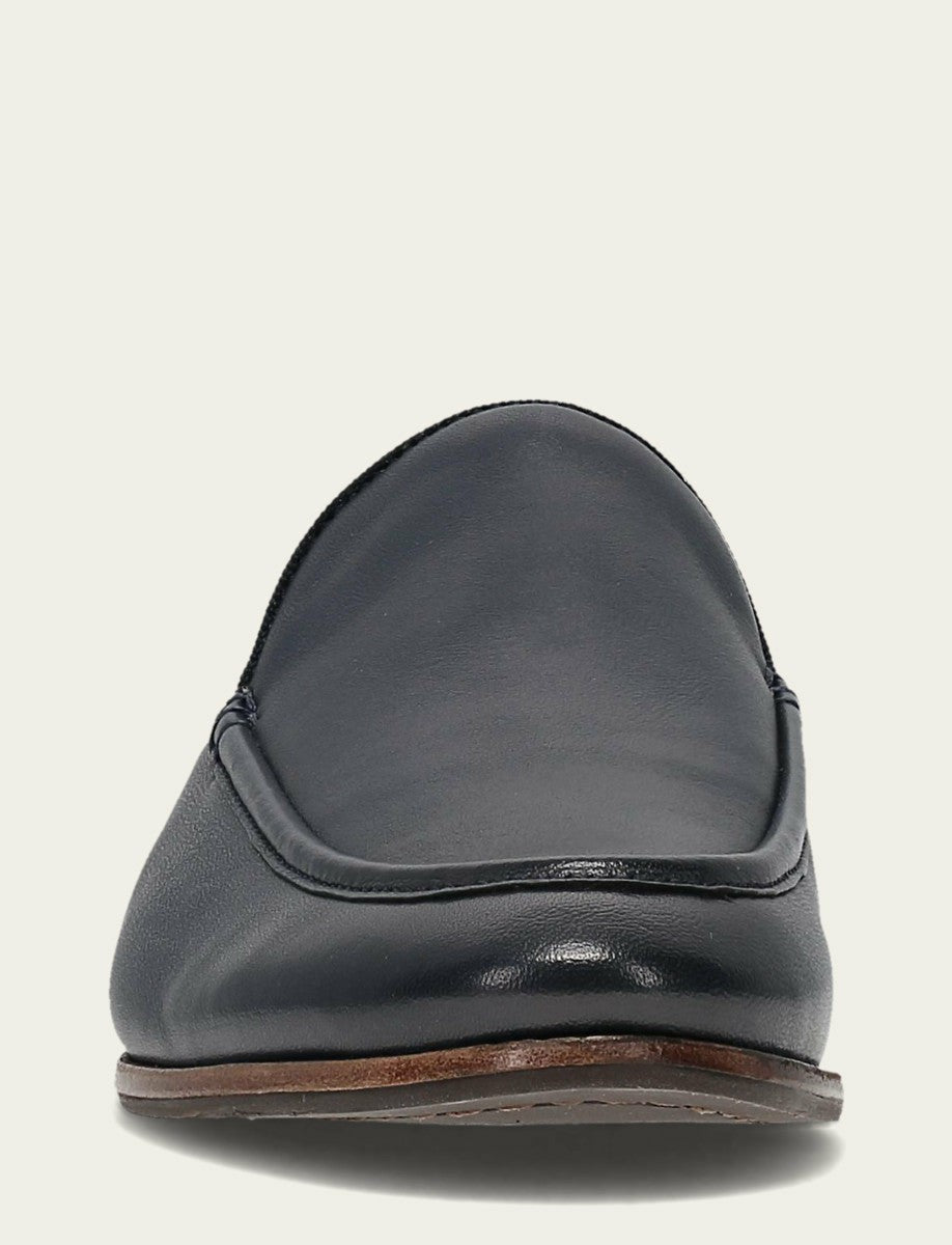 Women’s Navy Faith Leather Mules
