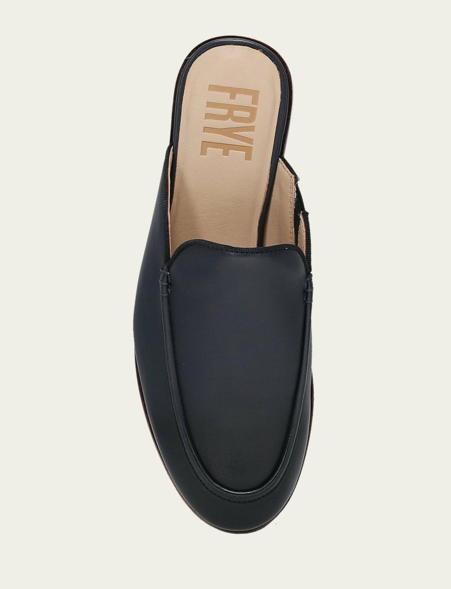 Women’s Navy Faith Leather Mules