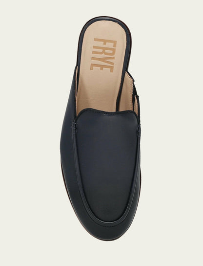 Women’s Navy Faith Leather Mules