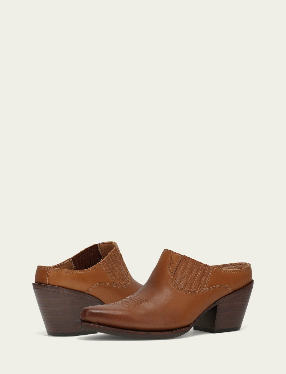 Women’s Saddle Leather Laila Mules