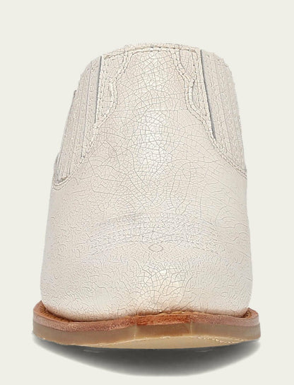 Women’s Antique White Leather Laila Mules