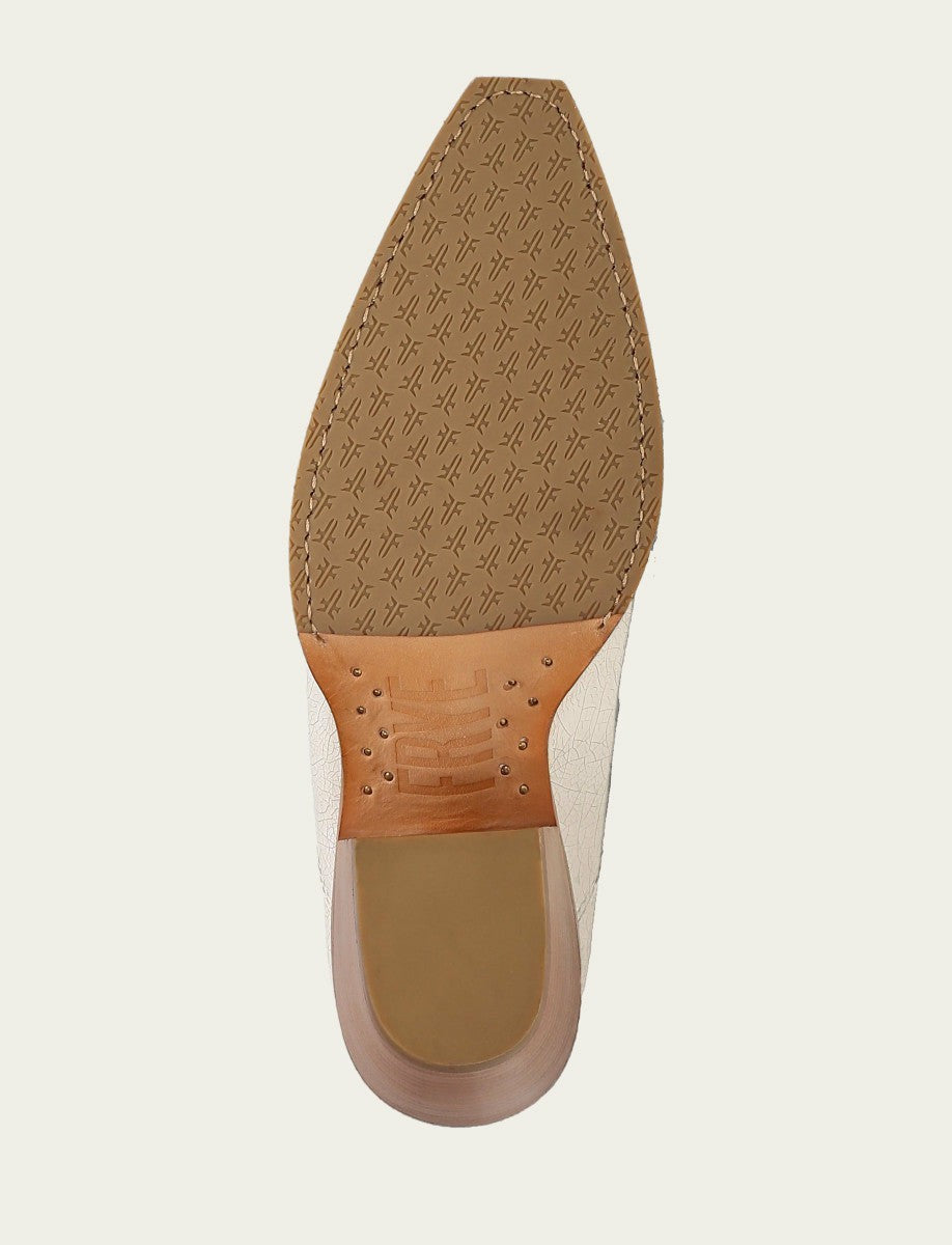 Women’s Antique White Leather Laila Mules
