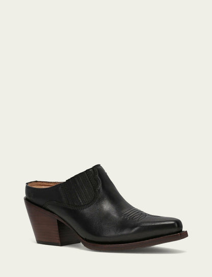 Women’s Black Smooth Leather Laila Mules