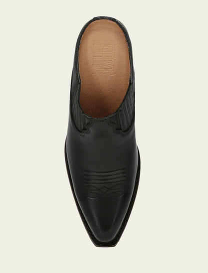 Women’s Black Smooth Leather Laila Mules