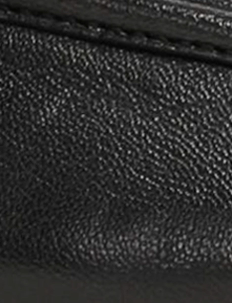 Women's Black Faith Chain Leather Mules