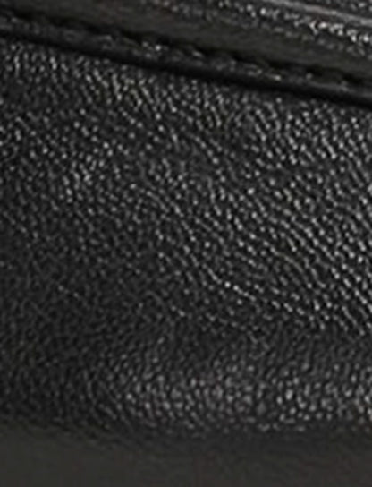 Women's Black Faith Chain Leather Mules