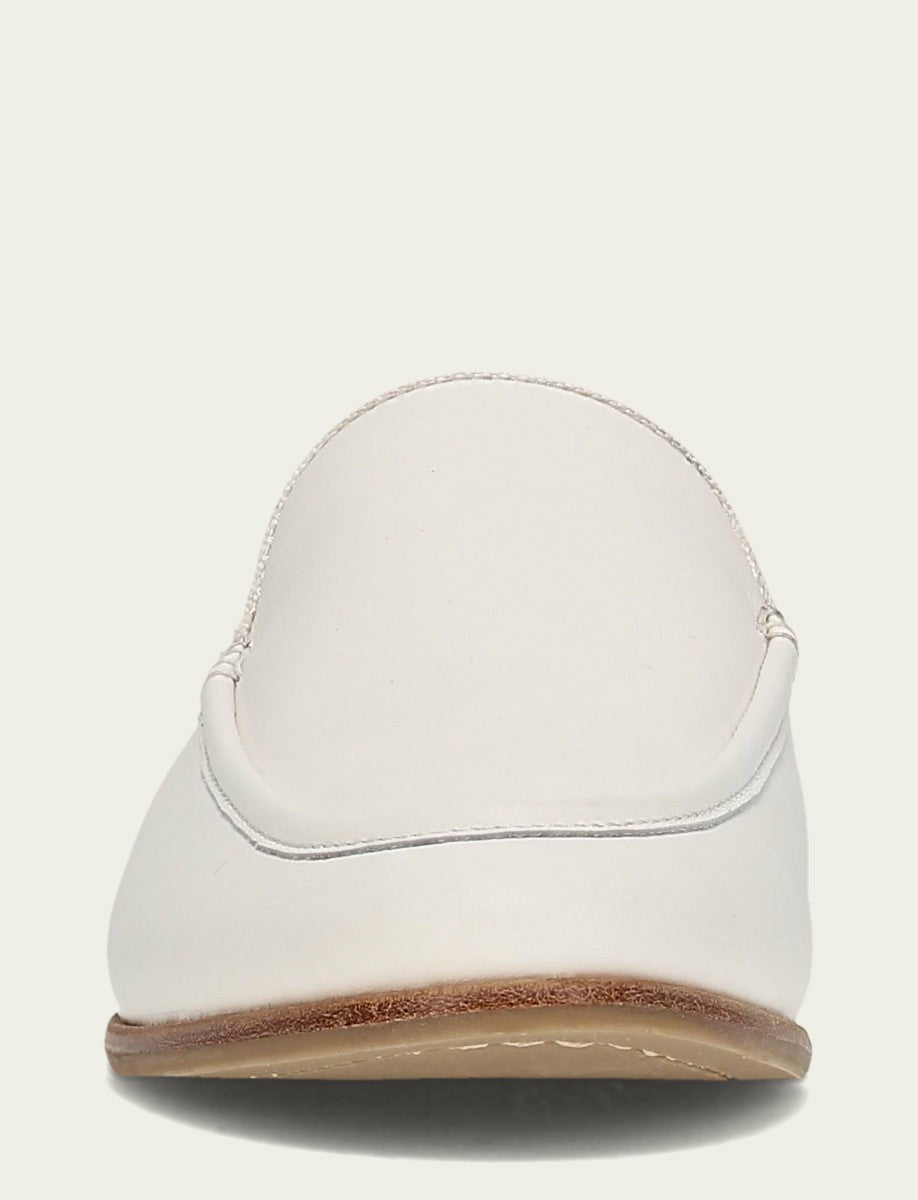 Women’s White Faith Leather Mules