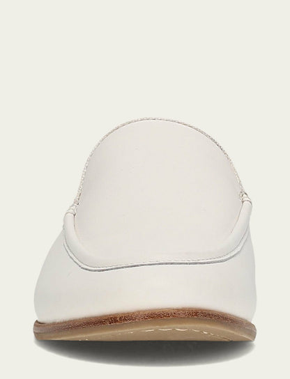 Women’s White Faith Leather Mules