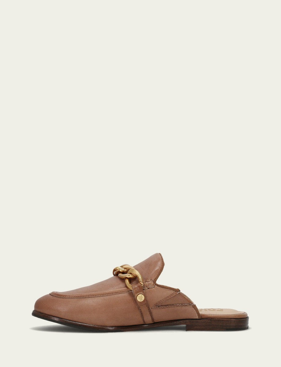 Women’s Dune Faith Chain Leather Mules