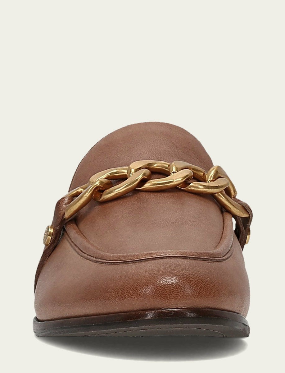 Women’s Dune Faith Chain Leather Mules