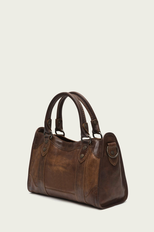 Melissa Dark Brown Satchel