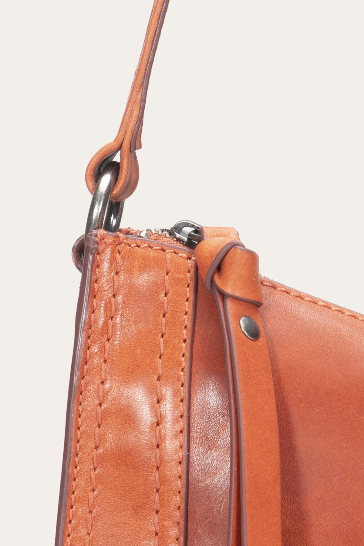 Women's Persimmon Melissa Zip Leather Crossbody