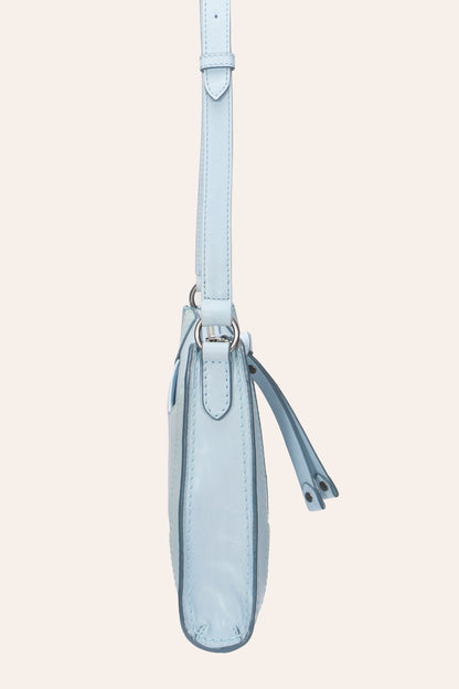 Women's Light Sky Melissa Zip Leather Crossbody