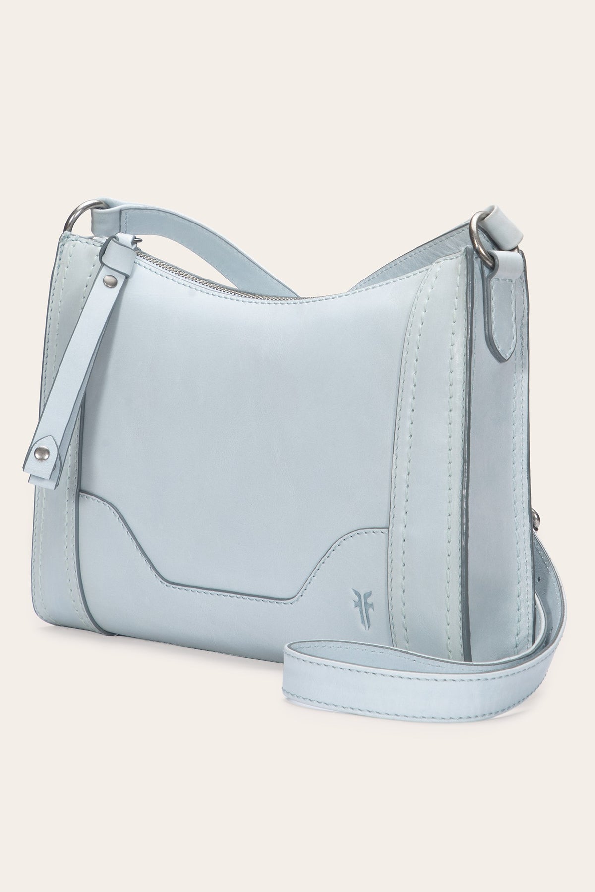 Women's Light Sky Melissa Zip Leather Crossbody