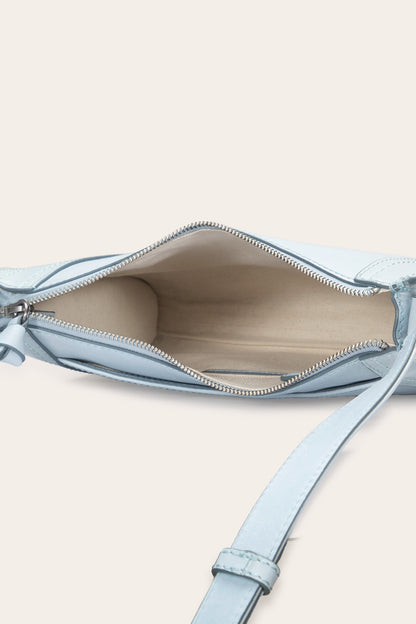 Women's Light Sky Melissa Zip Leather Crossbody