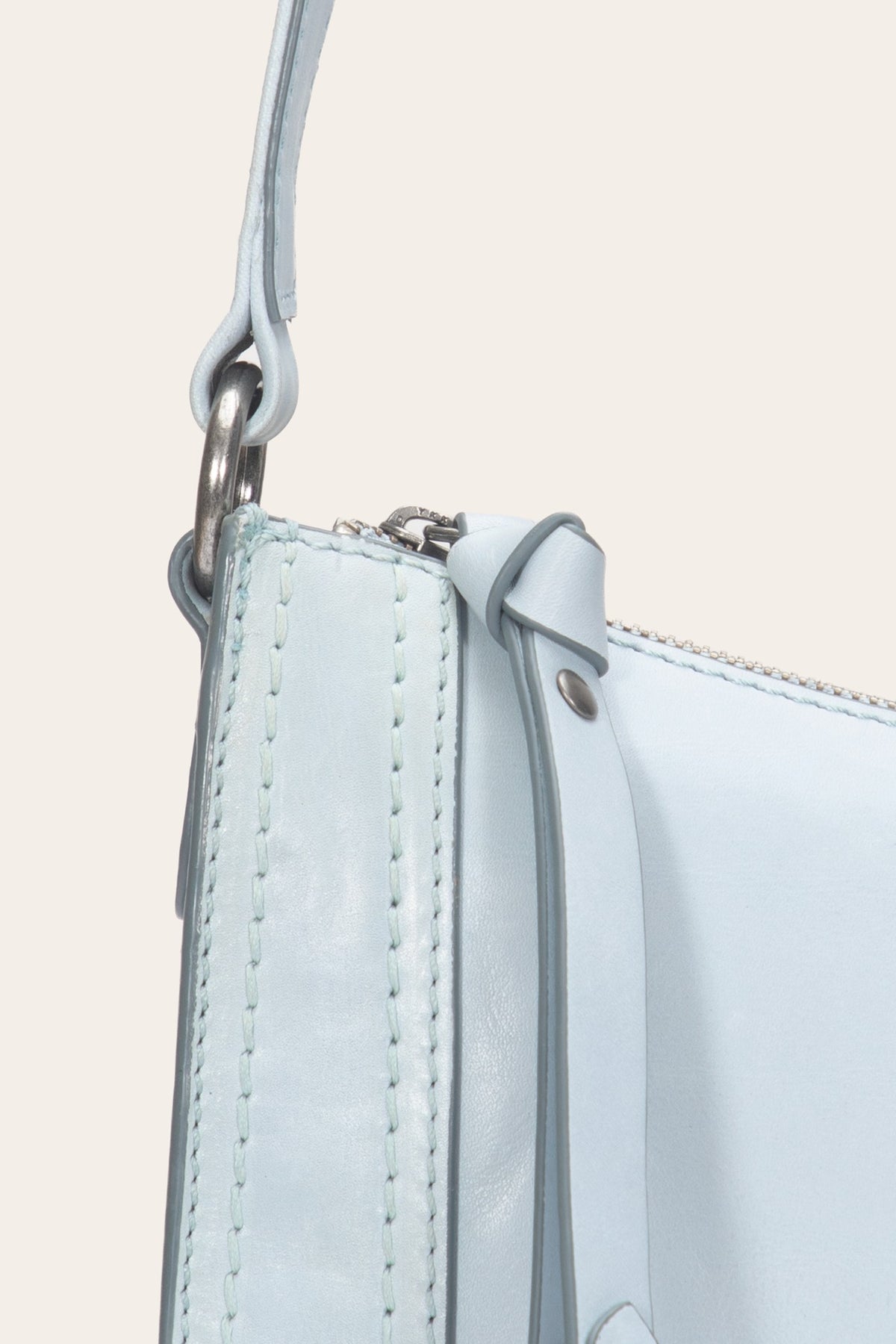 Women's Light Sky Melissa Zip Leather Crossbody