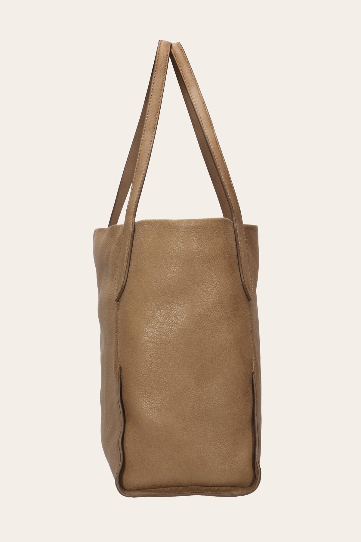 Women's Beige Campus Leather Tote