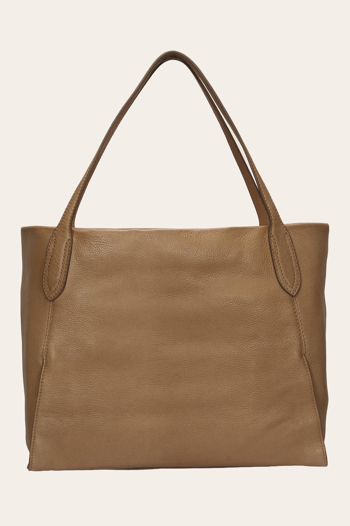 Women's Beige Campus Leather Tote