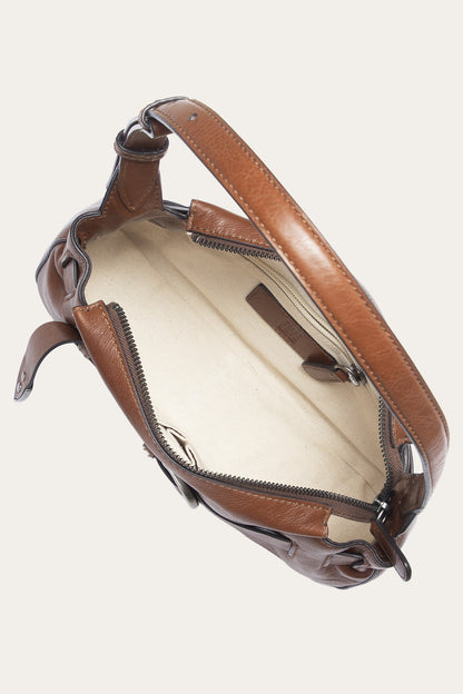 Women's Cognac Heather Leather Shoulder Bag