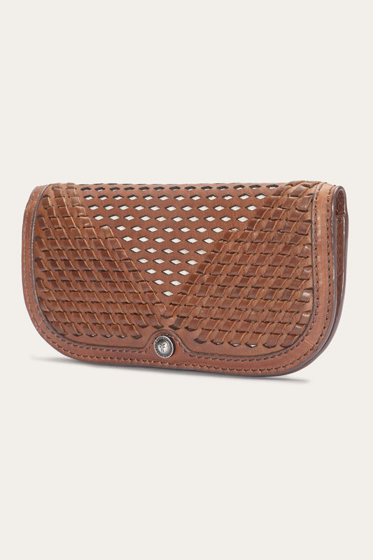 Women's Cognac Jennie Leather Clutch