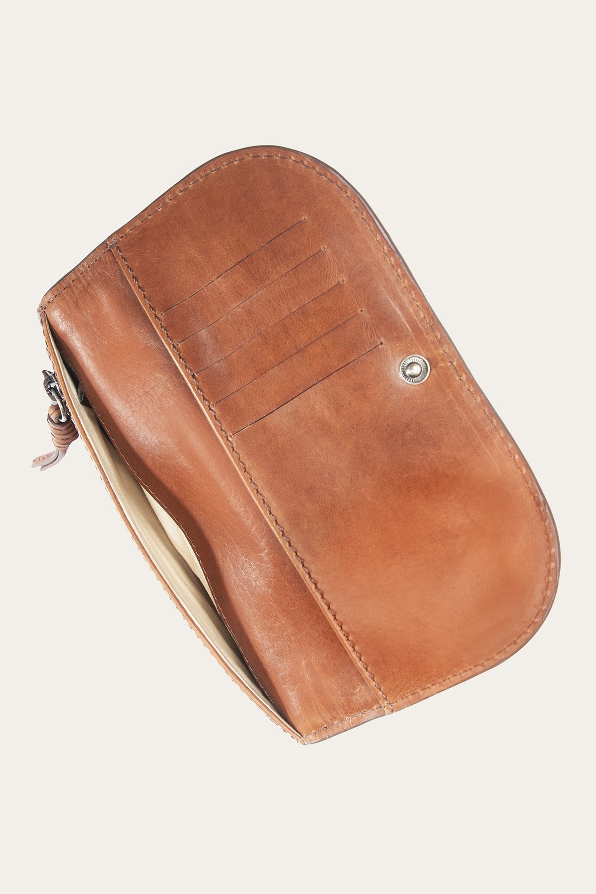 Women's Cognac Jennie Leather Clutch