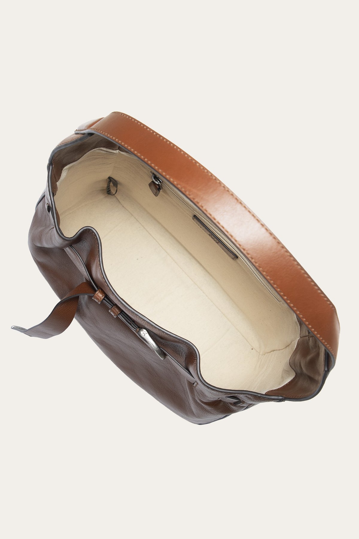 Women's Cognac Heather Leather Hobo Bag