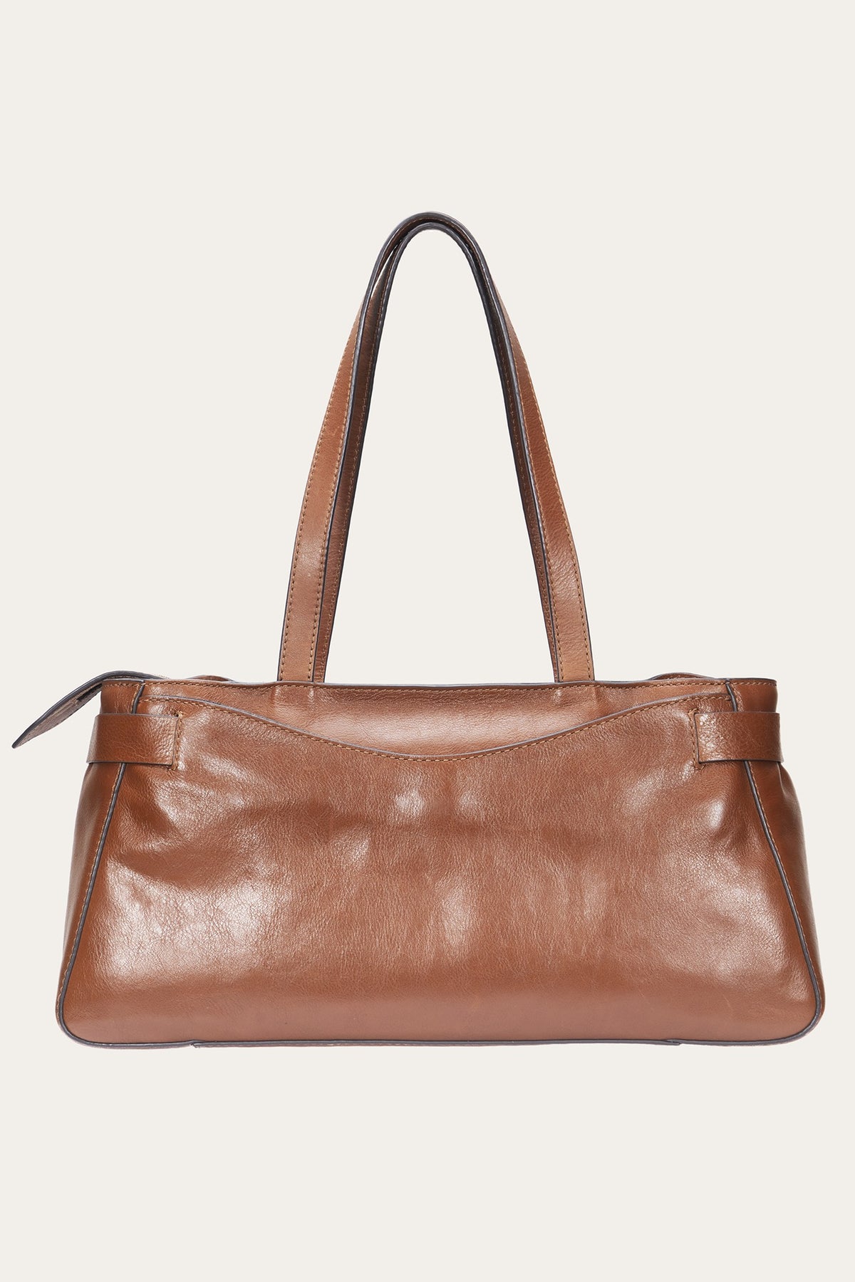 Women's Cognac Heather Leather Satchel