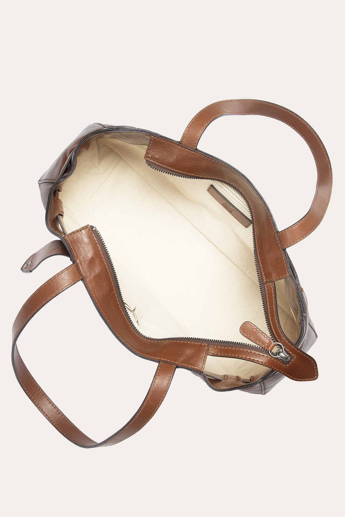 Women's Cognac Heather Leather Satchel
