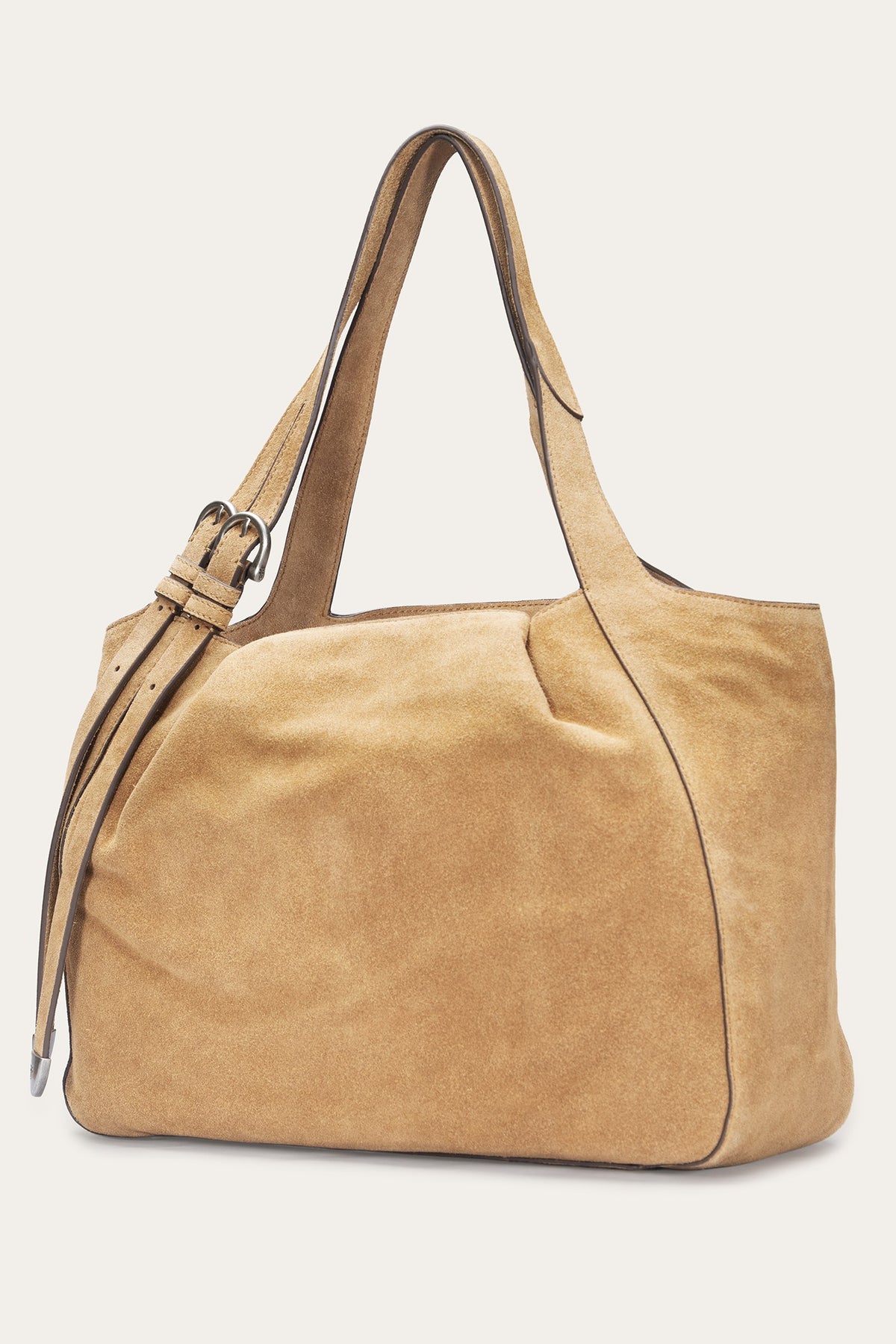 Women's Beige Heather Suede Tote
