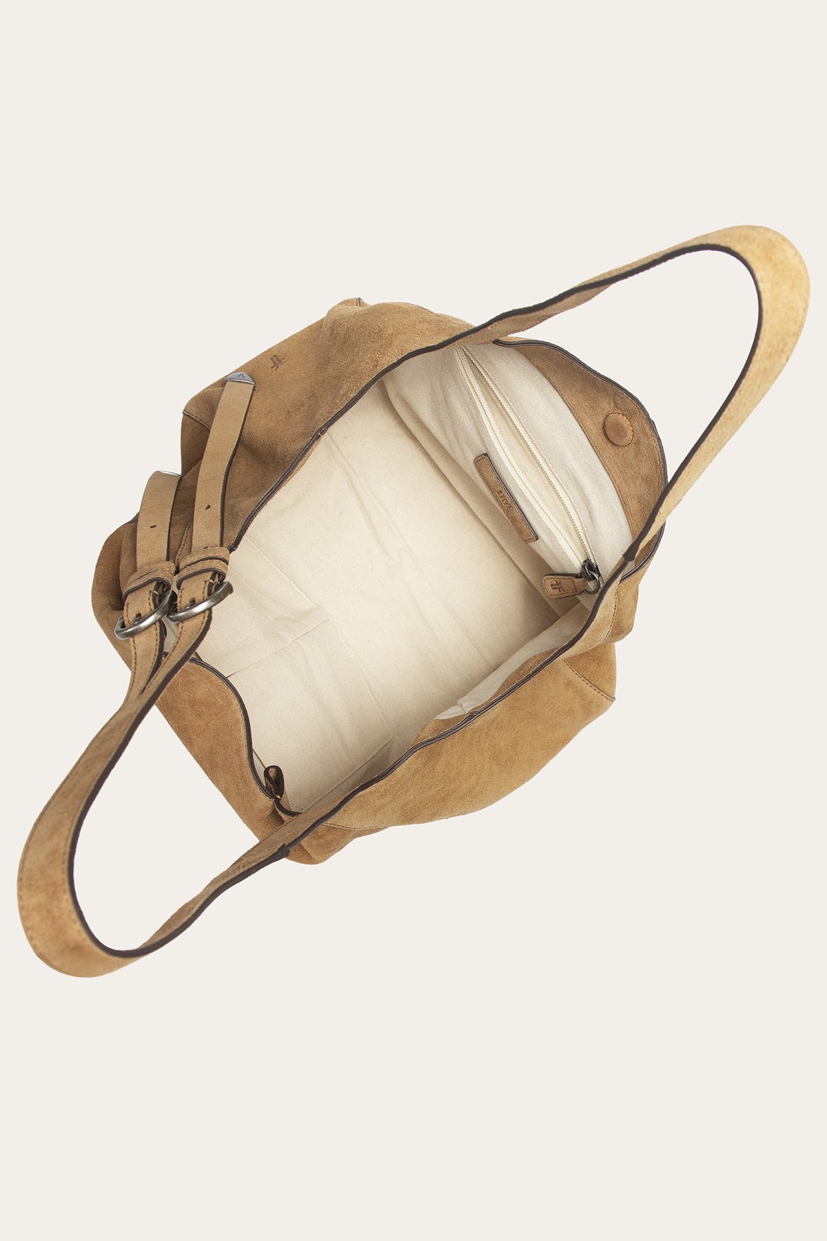 Women's Beige Heather Suede Tote