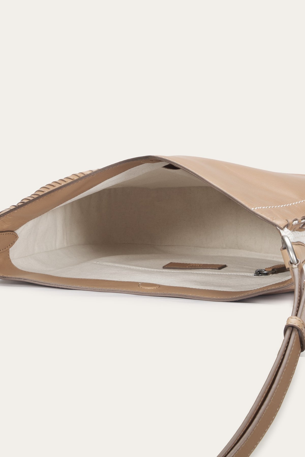 Women's Beige Hailey Leather Hobo Bag