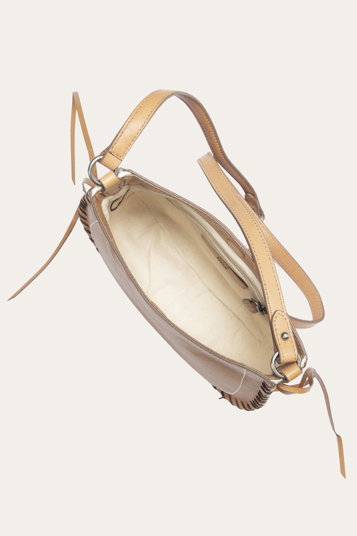 Women's Beige Convertible Crossbody Bag