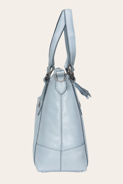 Women's Light Sky Melissa Medium Leather Satchel
