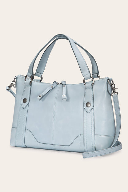 Women's Light Sky Melissa Medium Leather Satchel
