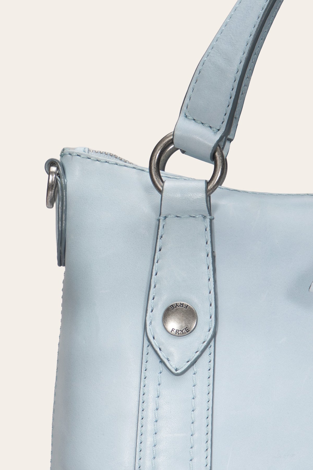 Women's Light Sky Melissa Medium Leather Satchel