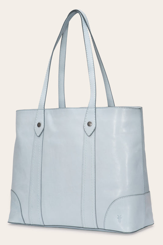 Women's Light Sky Melissa Leather Shopper Bag