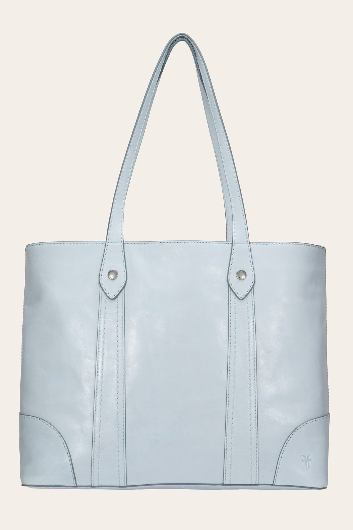 Women's Light Sky Melissa Leather Shopper Bag