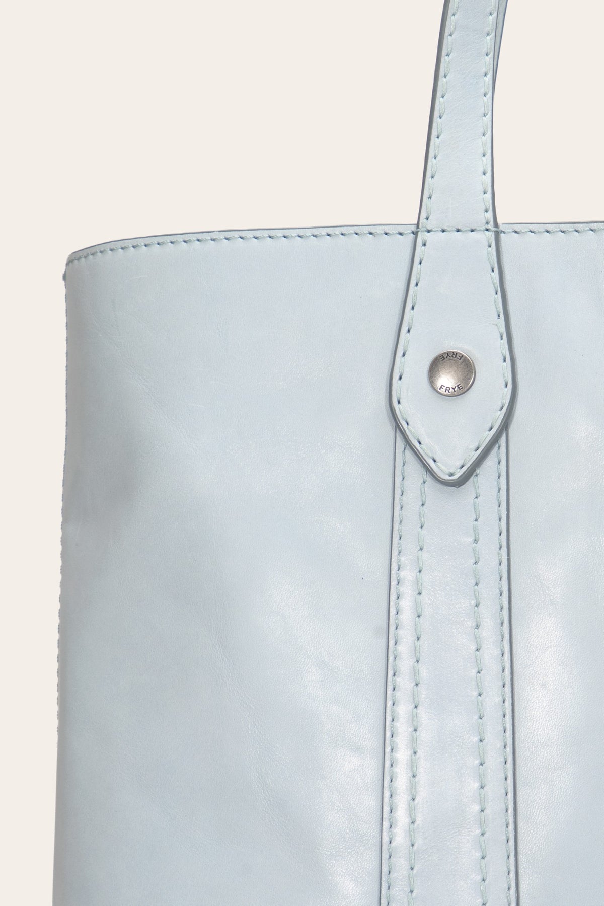 Women's Light Sky Melissa Leather Shopper Bag