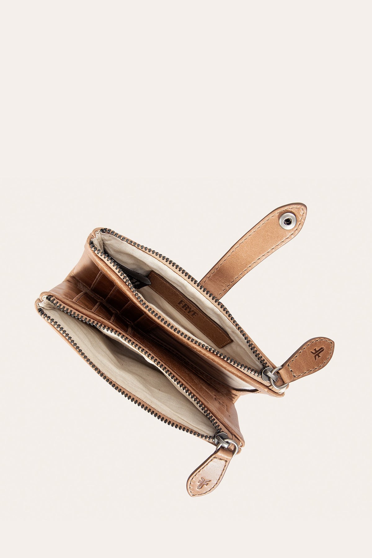 Melissa Beige Double Zip Wallet