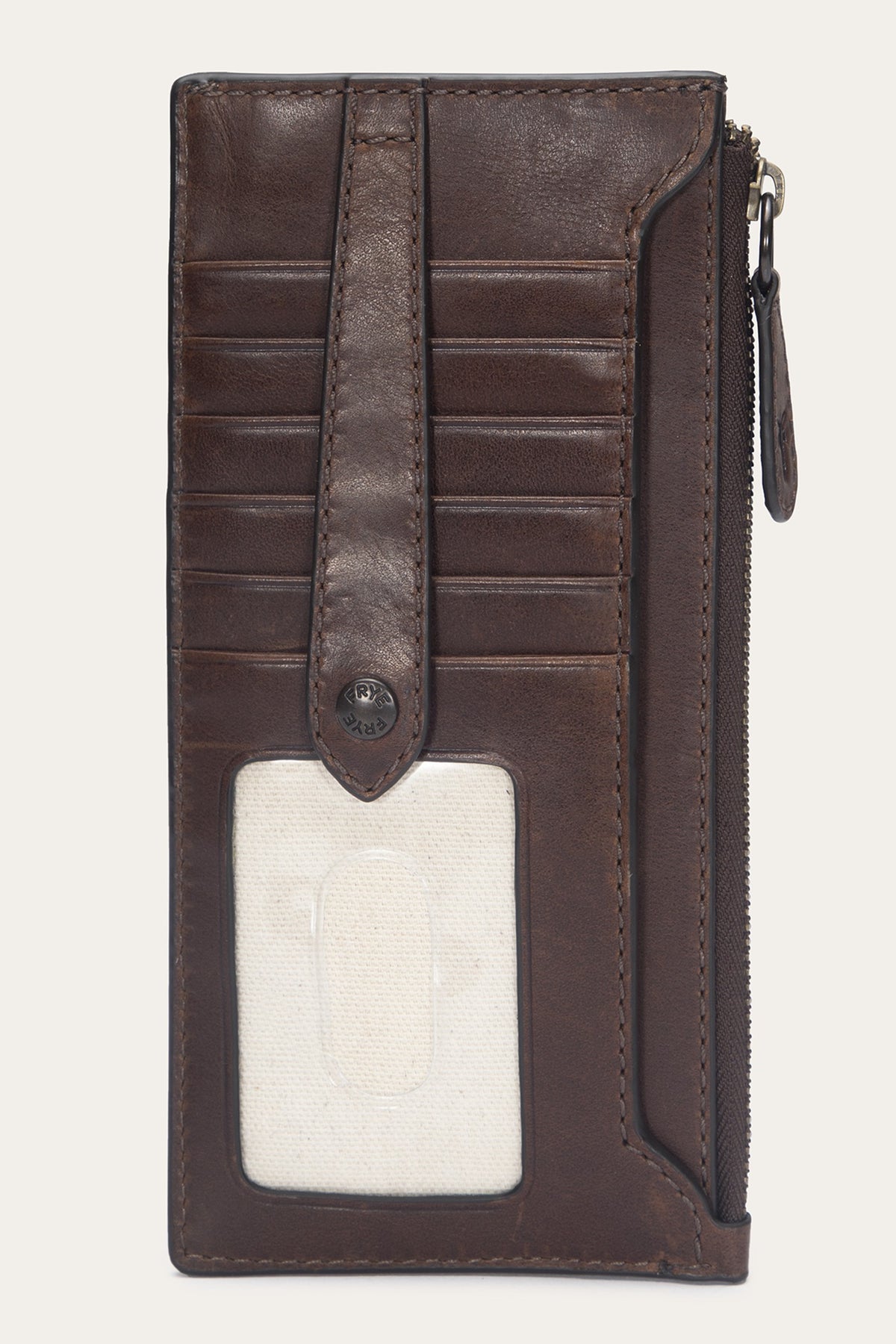 Melissa Dark Brown Snap Card Wallet