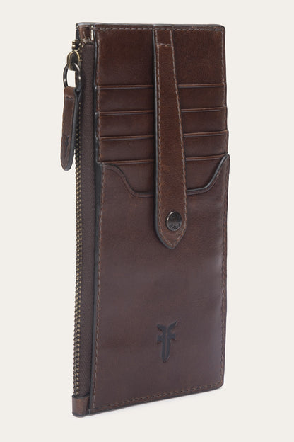 Melissa Dark Brown Snap Card Wallet