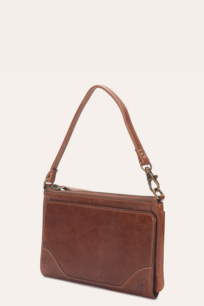 Melissa Convertible Wristlet Wallet in Cognac