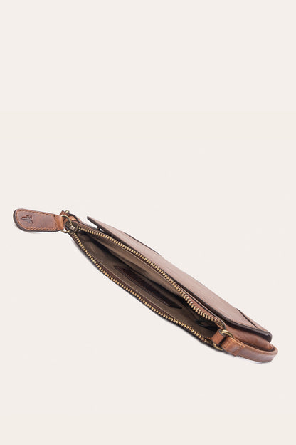 Melissa Convertible Wristlet Wallet in Cognac