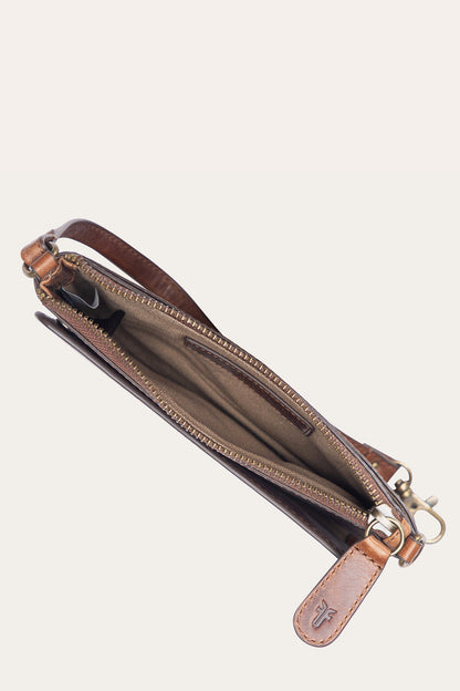 Melissa Convertible Wristlet Wallet in Cognac